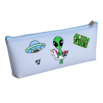 Пенал школьный Calligrata «Инопланетянин», на молнии, 1 отделение, с рисунком, МИКС