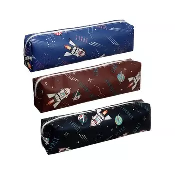 Пенал школьный на молнии МИКС Космос