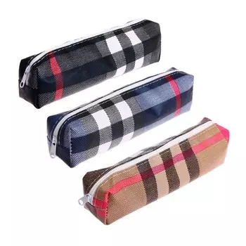 Пенал школьный на молнии МИКС Шотландка