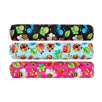 Пенал школьный «Насекомые», на молнии, МИКС