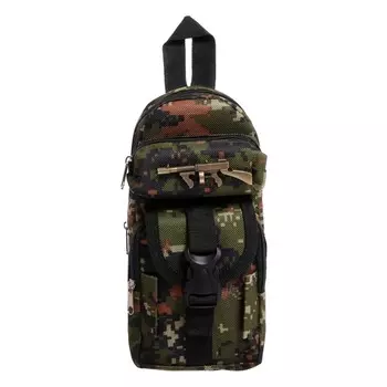 Пенал школьный «Рюкзачок-милитари», на молнии, 2 отделения, МИКС