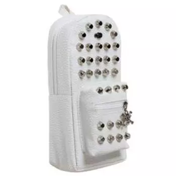 Пенал школьный "Рюкзачок" на молнии, белый