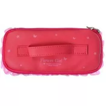 Пенал школьный "Сундучок" на молнии, малиновый