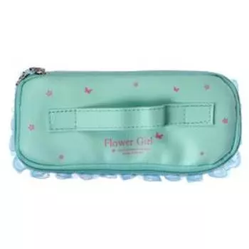 Пенал школьный "Сундучок" на молнии, зелёный