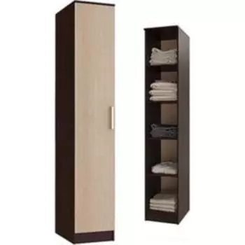 Шкаф пенал «Соло», 4004902200 мм, цвет венге/лоредо