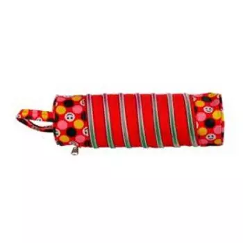 Пенал-тубус школьный на молнии "Трансформер", красный