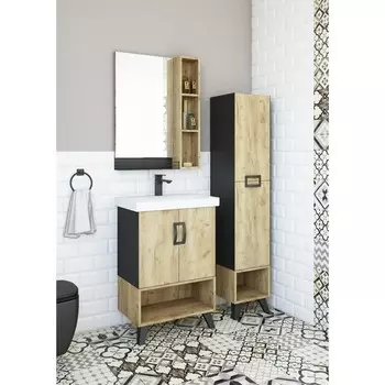 Пенал "Выборг/2" (Дк/З) правый, 32,3 х 32 х 160,4 см