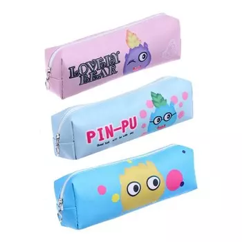 Пеналы школьный на молнии МИКС Монстрики