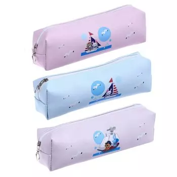 Пеналы школьный на молнии "Морское путешевствие", МИКС