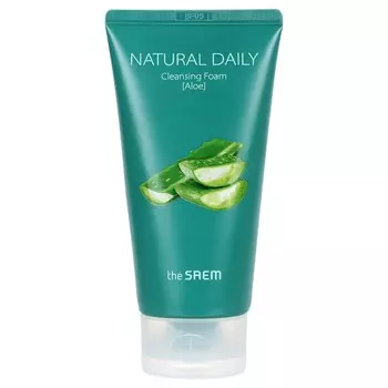 Пенка для лица с экстрактом алоэ Natural Daily Cleansing Foam Aloe 150 мл