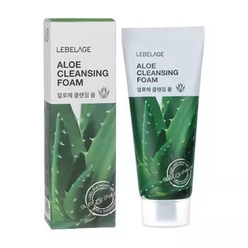 Пенка для лица с экстрактом алоэ очищающая LEBELAGE 100 мл