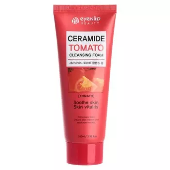 Пенка для лица с томатом CERAMIDE TOMATO CLEANSING FOAM 100мл