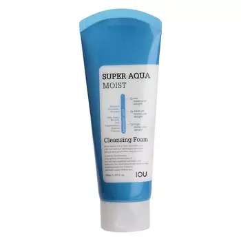 Пенка для лица увлажняющая с гиалуроновой кислотой IOU Super Aqua, 150 мл