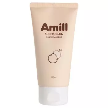 Пенка для умывания Amill Super Grain Foam Cleansing, очищающая, с зерновыми экстрактами, 100 мл