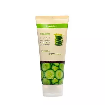 Пенка для умывания FarmStay Cucumber Pure Cleansing Foam