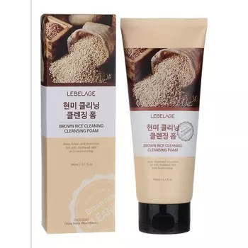 Пенка для умывания отшелушивающая с экстрактом коричневого риса LEBELAGE