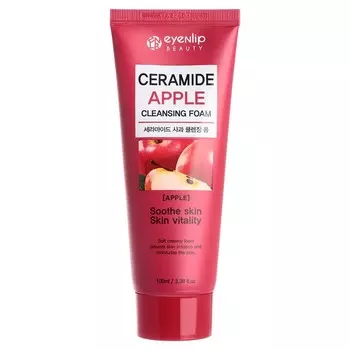 Пенка для умывания с экстрактом яблока CERAMIDE APPLE CLEANSING FOAM 100мл