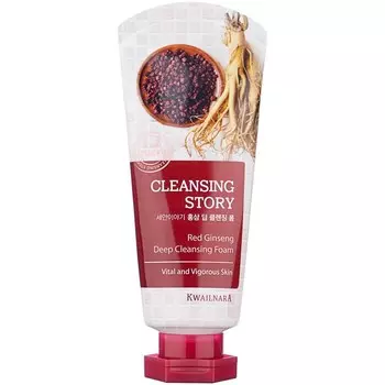 Пенка для умывания с красным женьшенем Cleansing Story Foam, 120 гр