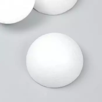 Пенопластовые заготовки для творчества "Полусферы" набор 5 шт 7 см