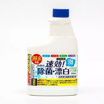 Пенящийся хлорный отбеливатель "Rocket Soap Fresh" для кухни, сменная упаковка, 400 мл