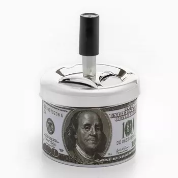 Пепельница бездымная «100 долларов», для сигарет и стиков, 11.57 см