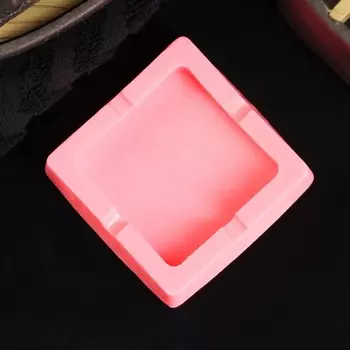 Пепельница "Квадратная" розовая, 110гр