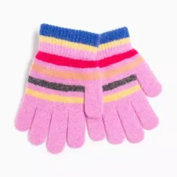 Перчатки для девочки, цвет сиреневый, размер 16 (7-10 лет)