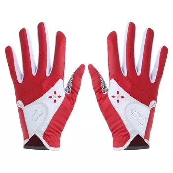 Перчатки для гольфа PGM, женские, пара, противоскользящие, микрофибра, размер 17