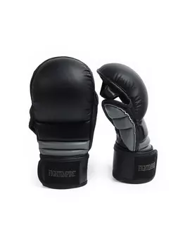 Перчатки для ММА FIGHT EMPIRE, гибридные, BLACK-L, размер L, чёрные
