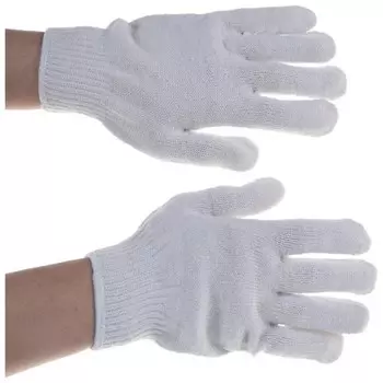 Перчатки садовые, х/б, с ПВХ точками, «Сибртех»