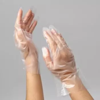 Перчатки из термоэластопласта, неопудренные, размер L, 100 шт.