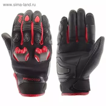 Перчатки кожаные Stinger, размер M, красные