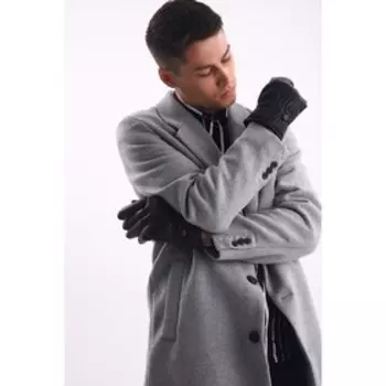 Перчатки мужские, безразмерные, с утеплителем, цвет чёрный