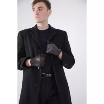 Перчатки мужские, безразмерные, без утеплителя, цвет коричневый