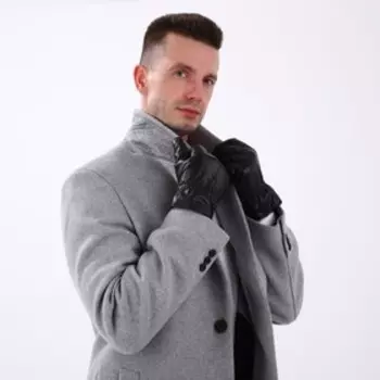 Перчатки мужские, безразмерные, с утеплителем, цвет чёрный