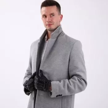 Перчатки мужские, безразмерные, с утеплителем, цвет чёрный