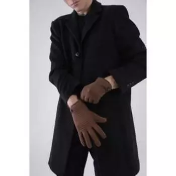 Перчатки мужские, безразмерные, утеплитель искусственный мех, цвет коричневый