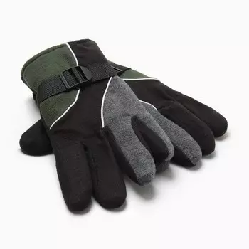 Перчатки мужские двухслойные MINAKU, 26 см, серые, хаки