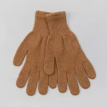 Перчатки мужские из монгольской шерсти, цвет рыжий, размер 20-24