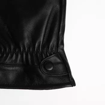 Перчатки мужские, размер 21, с утеплителем, цвет чёрный