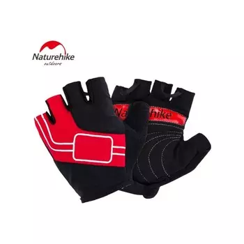 Перчатки NATUREHIKE NH Half Finger Cycling Gloves, XL, красный, 00426_911