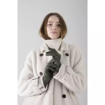 Перчатки, размер 7.5, без утеплителя, цвет хаки