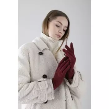 Перчатки, размер 7.5, без утеплителя, цвет красный