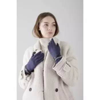 Перчатки, размер 8, без утеплителя, цвет синий