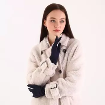 Перчатки женские, безразмерные, без утеплителя, цвет синий