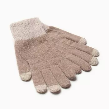 Перчатки женские MINAKU 22 см бежевый