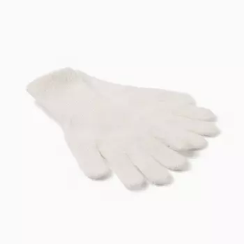 Перчатки женские MINAKU, цвет молочный, 25 см