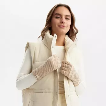 Перчатки женские MIST с отверстиями для пальцев, р-р 25см, молочный