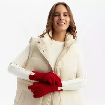 Перчатки женские MIST с отверстиями для пальцев, р-р 25см, бордовый