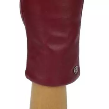 Перчатки женские, натуральная кожа, размер 7, бордовый